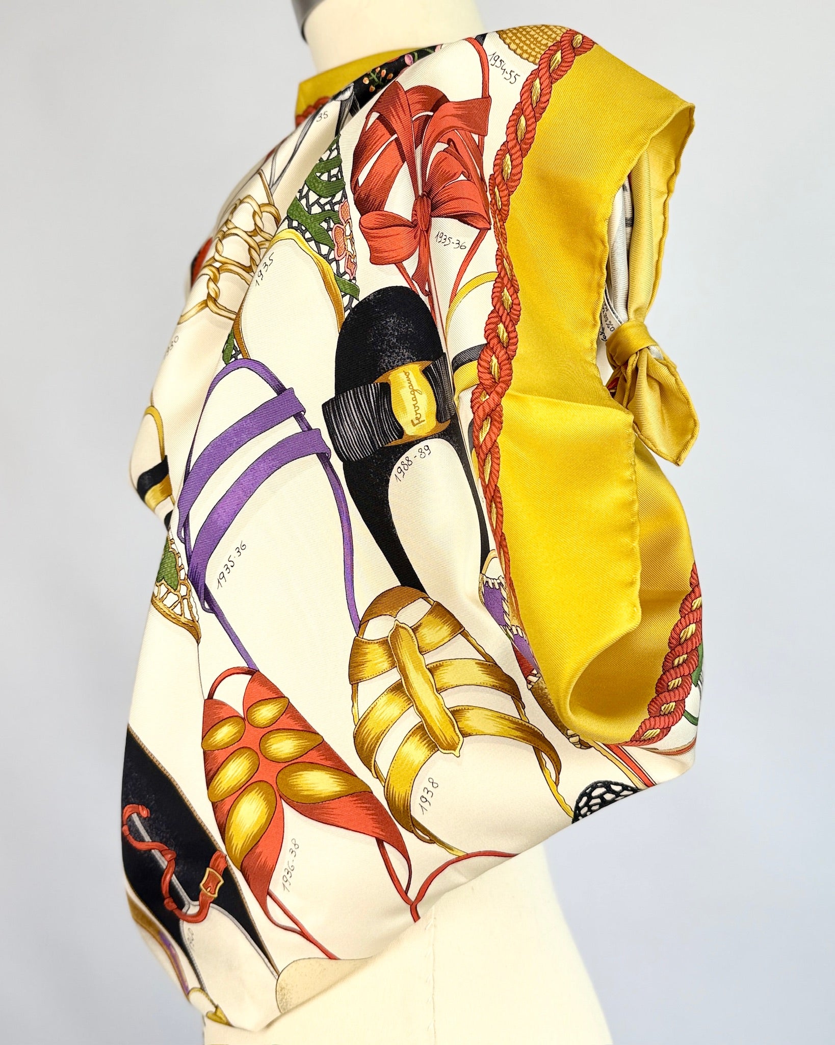 Ferragamo Shoe Silk Scarf