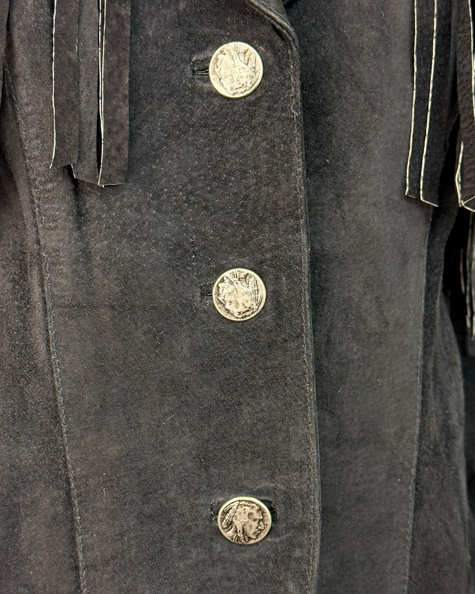 Black Suede Fringe Jacket