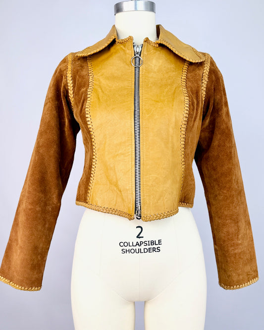 70s Suede Reversible Cropped Jacket
