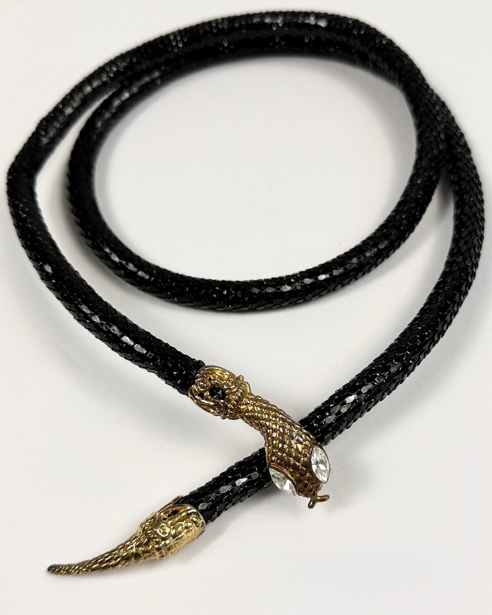 Black Snake Chainmail Necklace