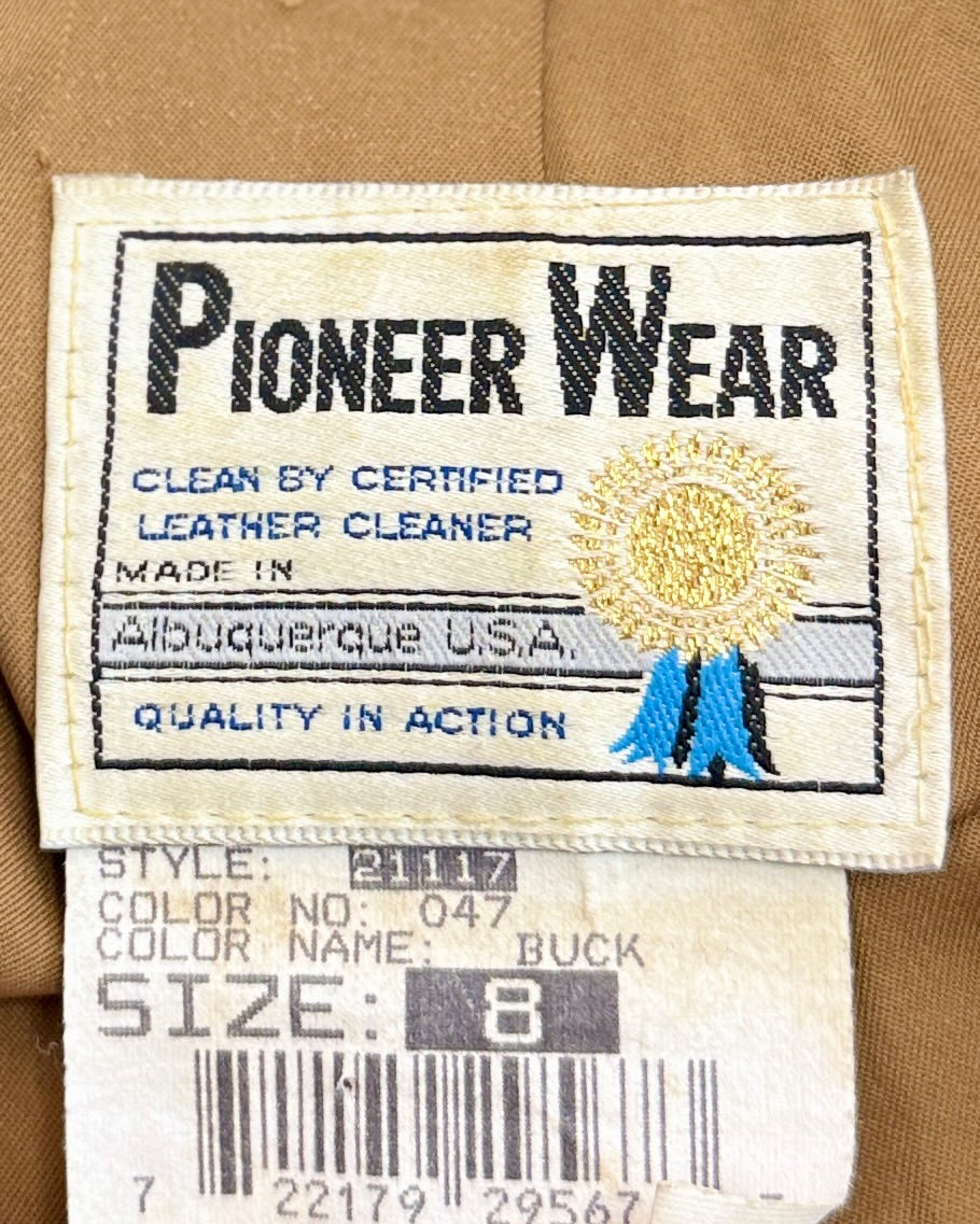 Pioneer Wear Tan Suede Fringe Jacket