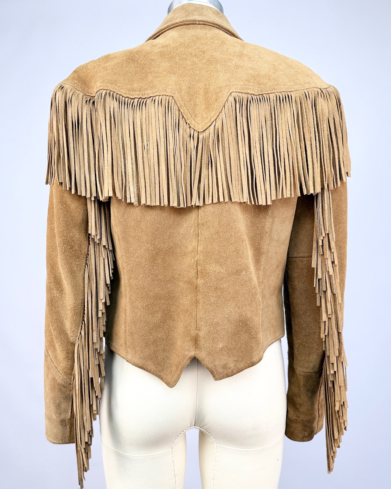 Pioneer Wear Tan Suede Fringe Jacket