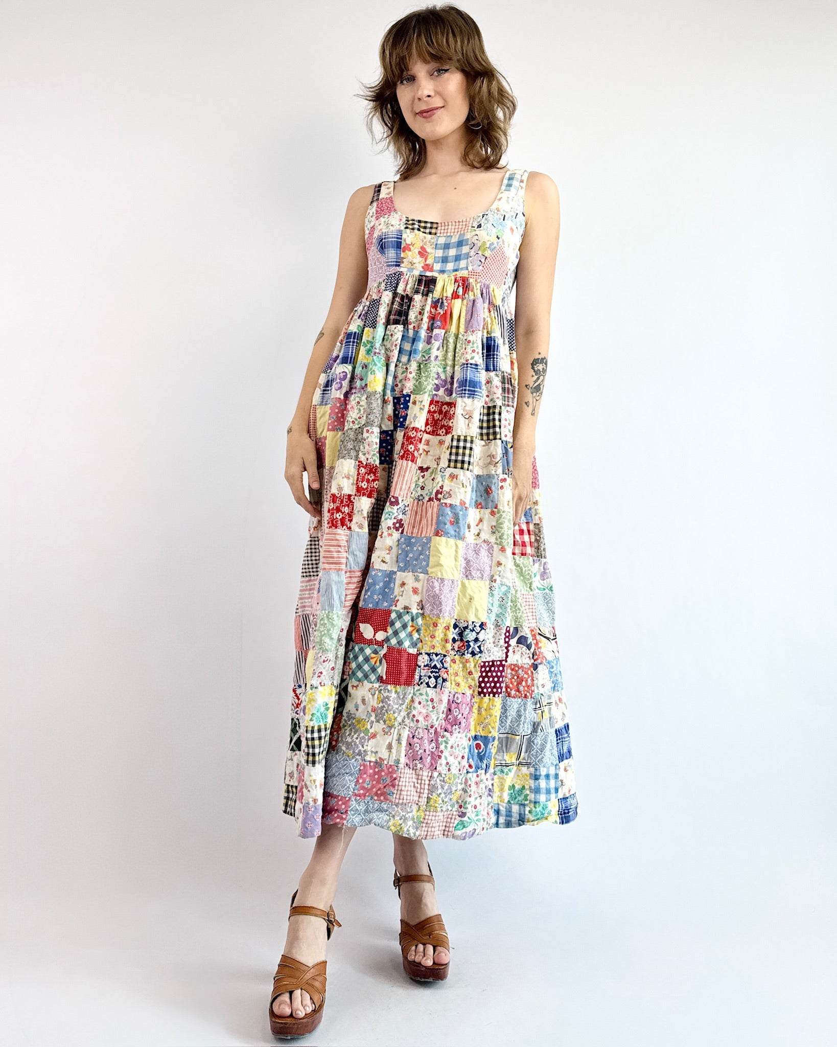 Quilt While You're Ahead Patchwork Maxi Dress