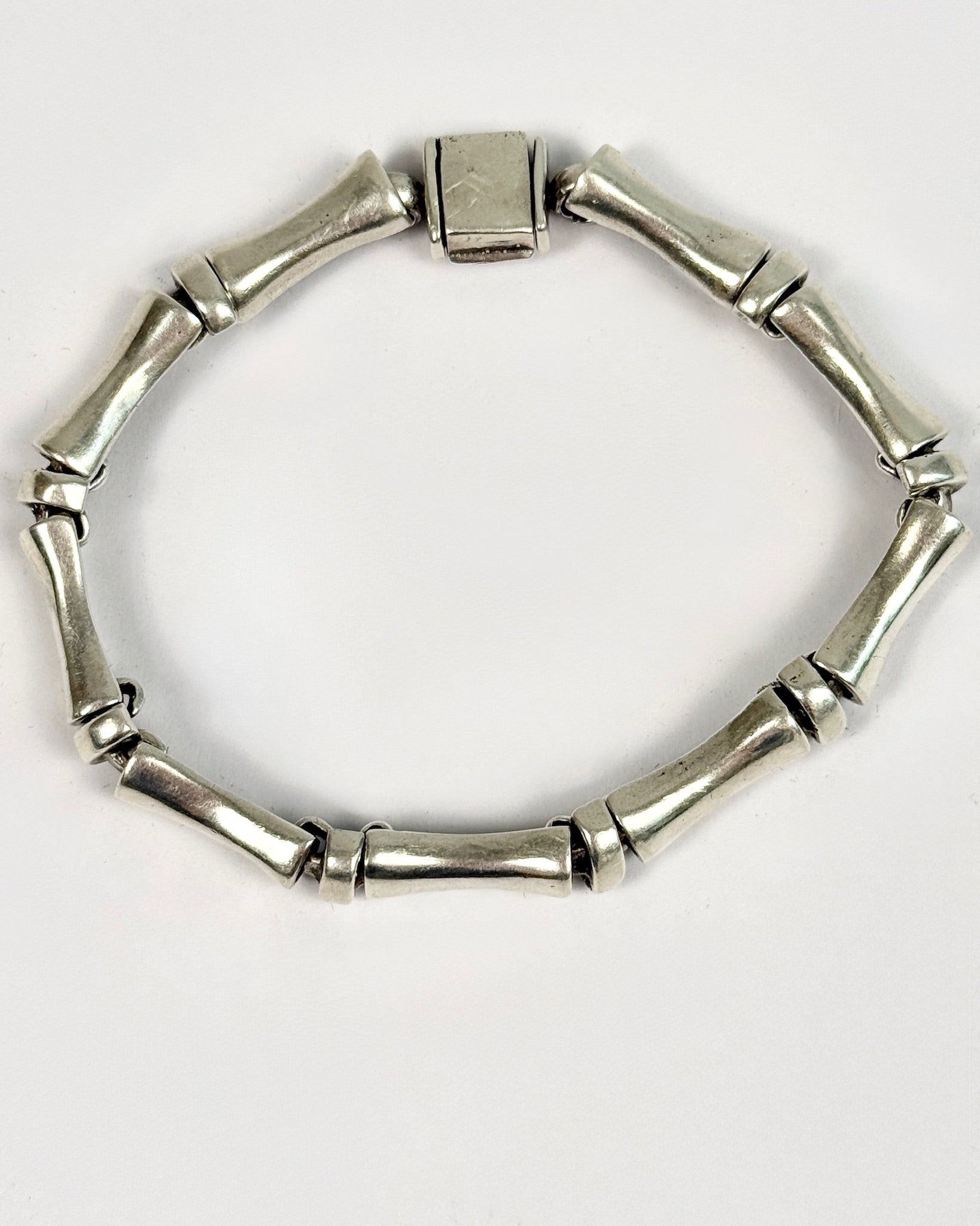 Silver Bamboo Bracelet