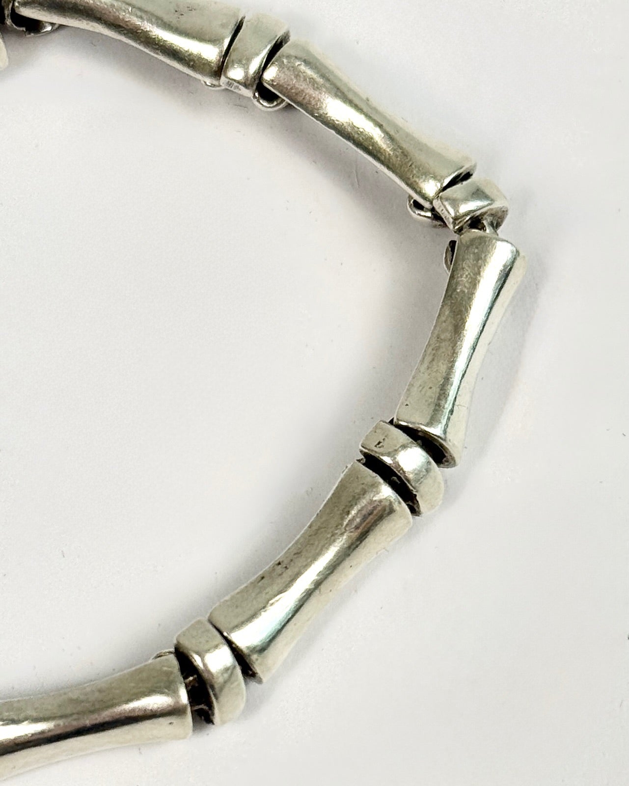 Silver Bamboo Bracelet