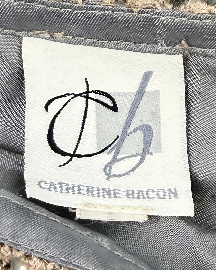 Catherine Bacon Great Catch Beaded Skirt