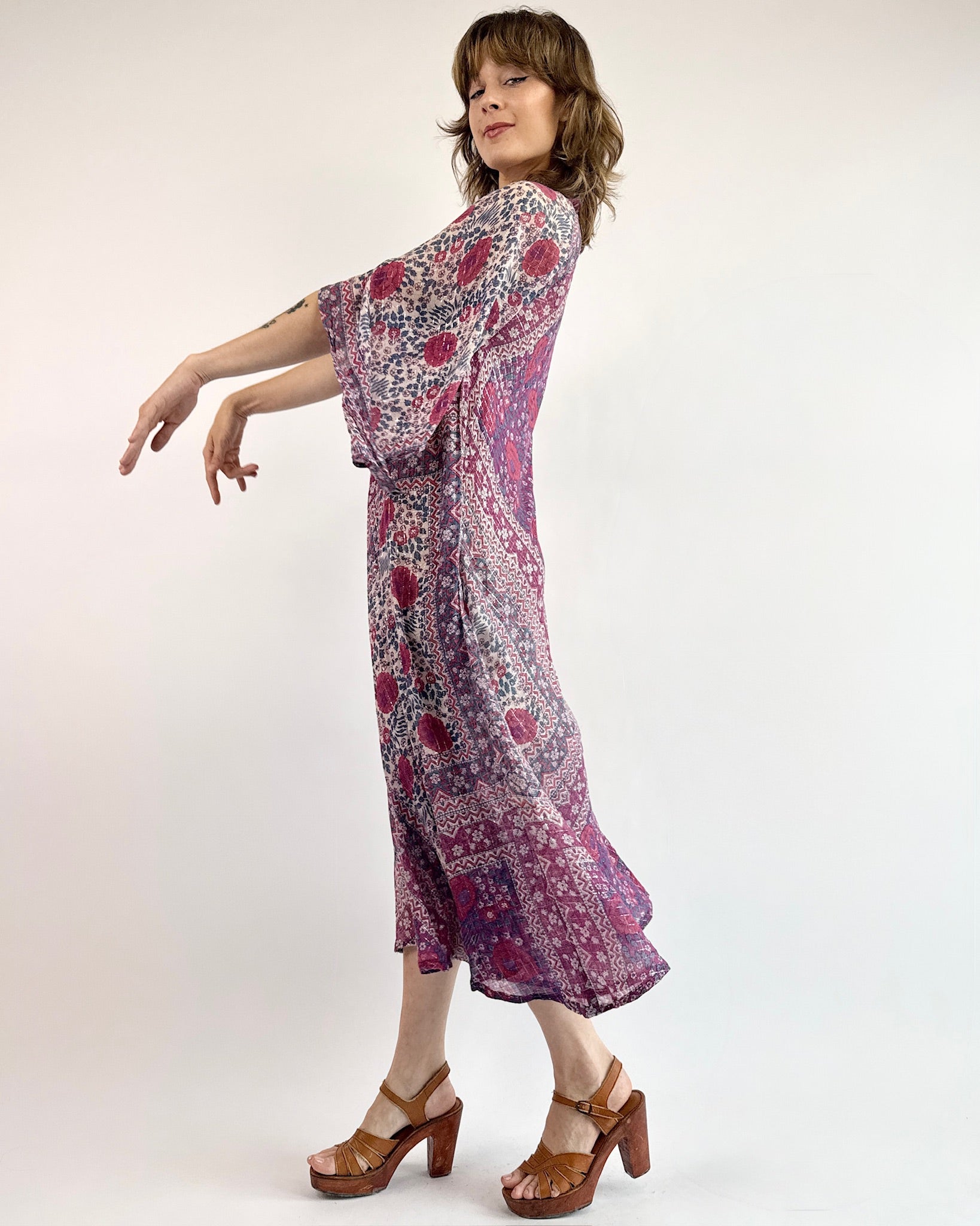 Adini Floral Findings Indian Cotton Dress