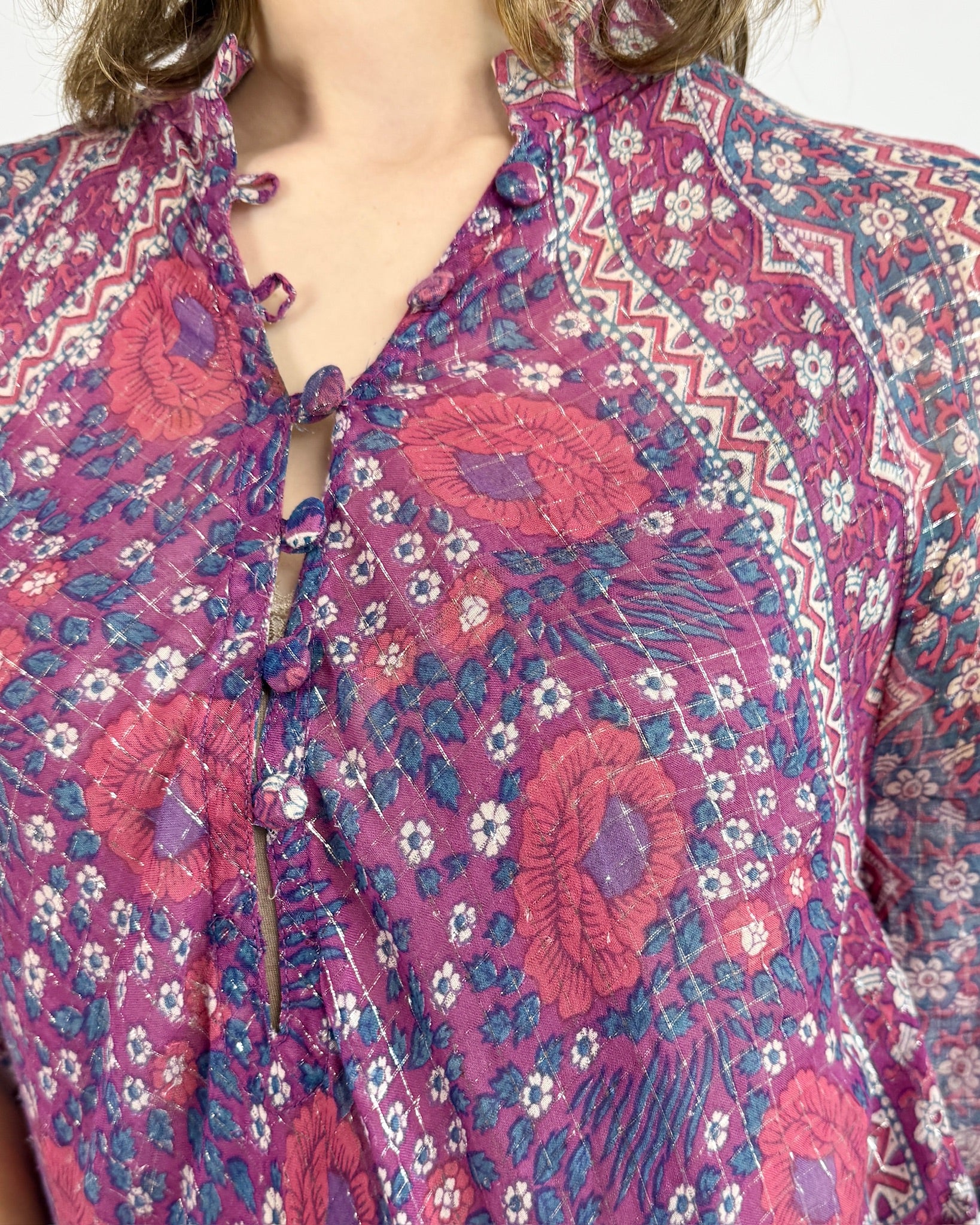 Adini Floral Findings Indian Cotton Dress