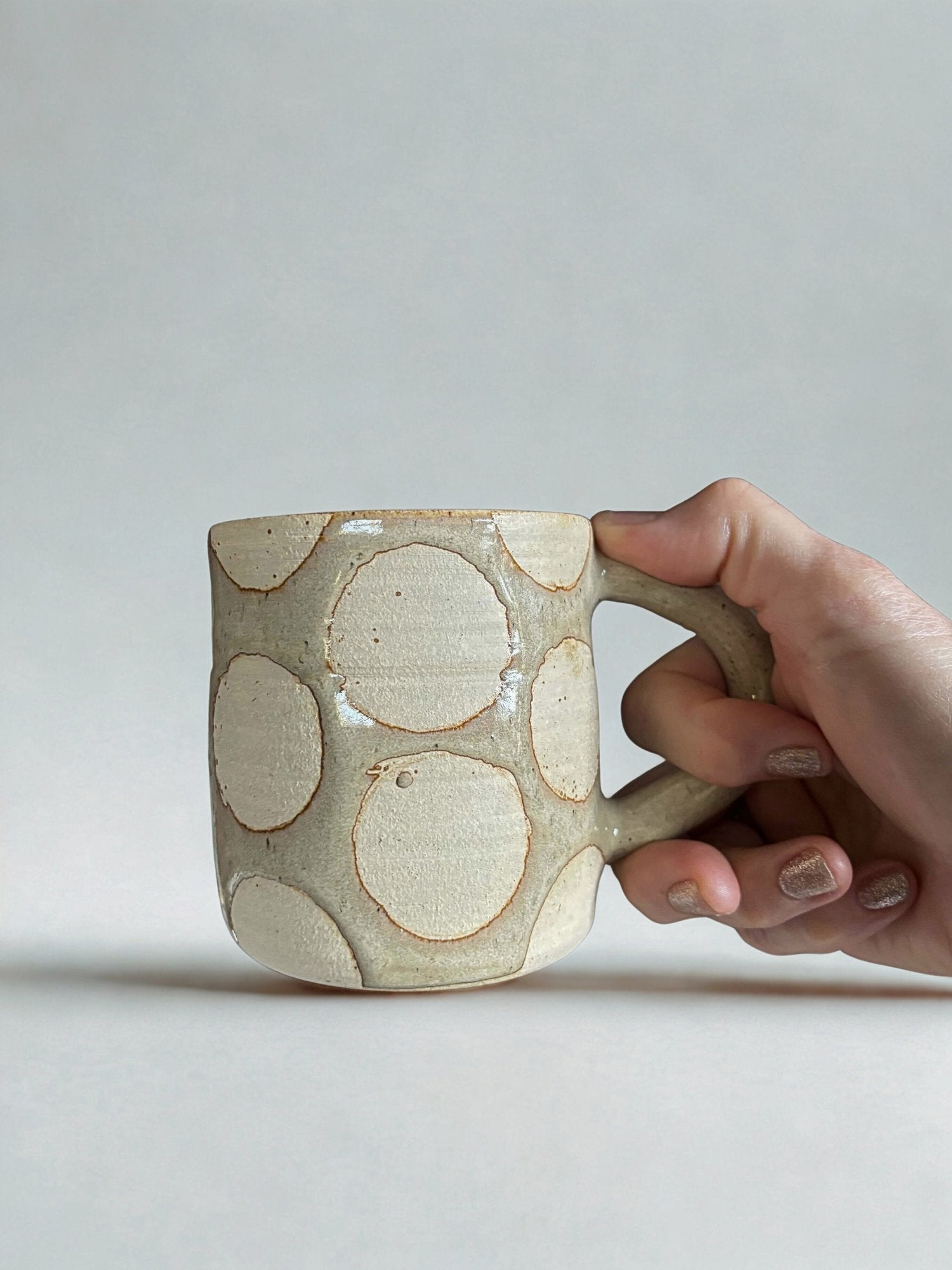 Hey Moon Ceramic Polka Dot Mug
