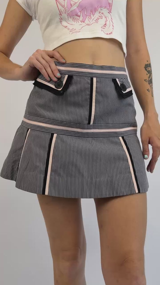 Marc Jacobs So Fetch Striped Mini Skirt