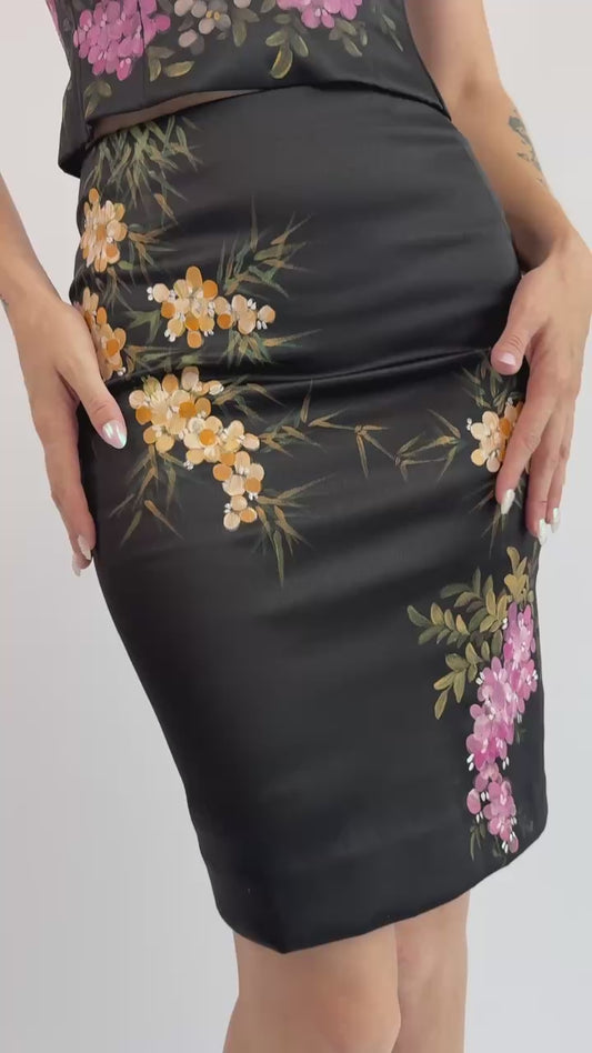 Mandalay Florals By Hand Satin Set