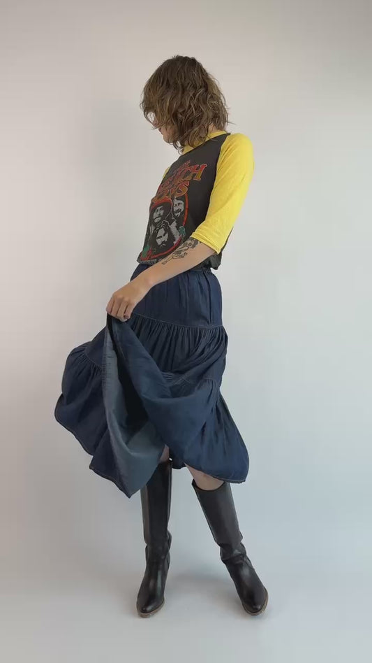 Tres Jolie Ideal Indigo Denim Skirt