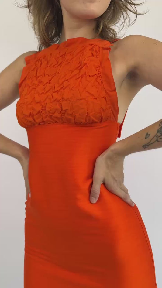 1960s Courreges Sweet Citrus Mini Dress