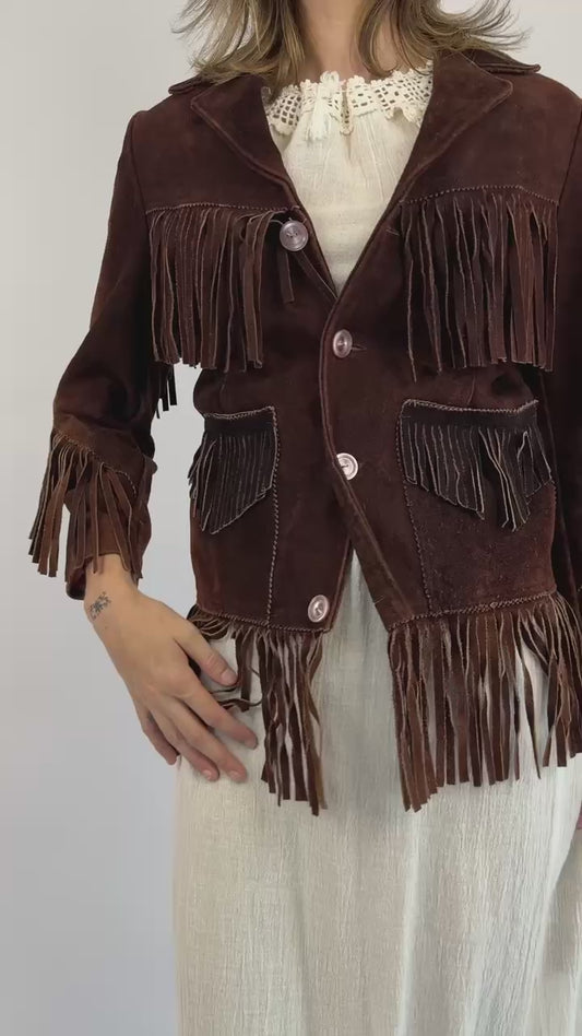 Wild Wild West Suede Fringe Jacket