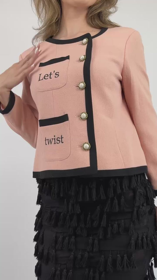 Cheap and Chic Moschino Let's Twist Blazer
