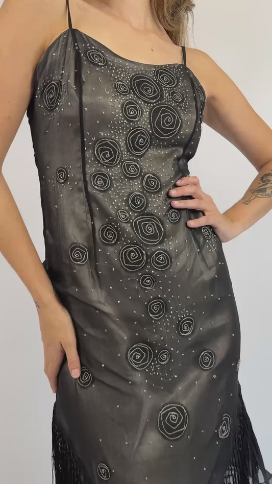 Sue Wong Smoke N' Flowers Dress