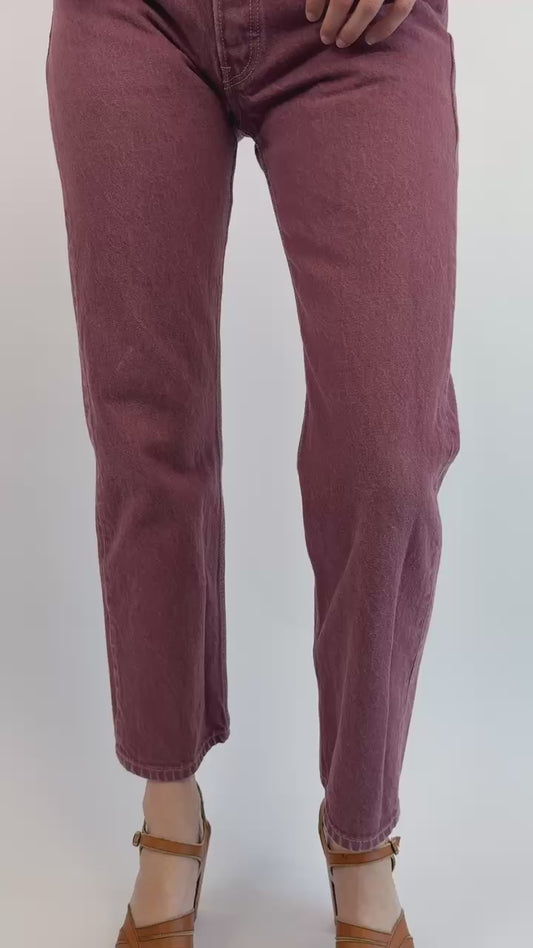 Sugar Plum Levi's Over Dyed 501s
