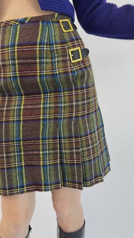 Vivienne Westwood Wool Plaid Skirt