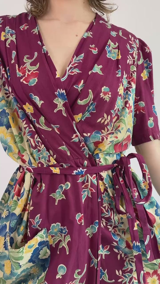 1930s Lovely Lazy Sunday House Dress