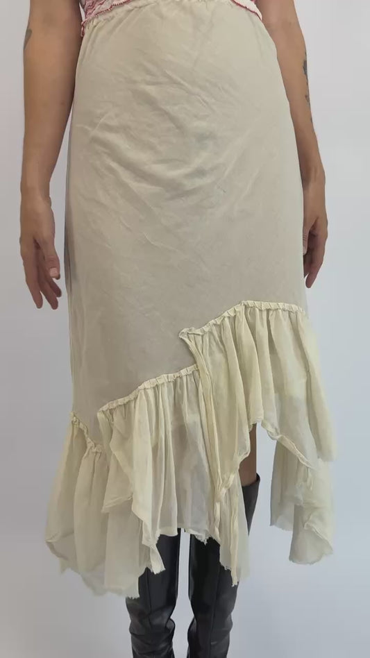 A Wishing Token White Gauze Skirt