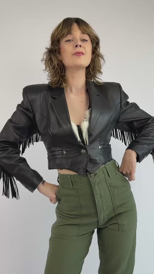 On The Fringe North Beach Leather Jacket