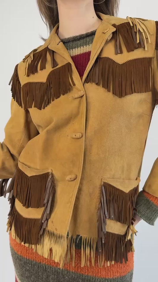 1960s It's Toasted Brown Suede Jacket