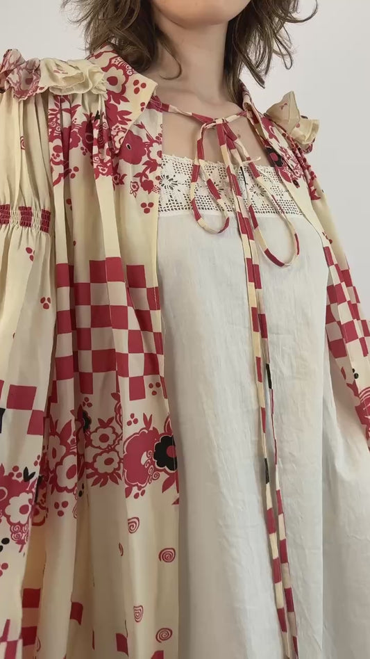 Ossie Clark Check Mate Floral Jacket