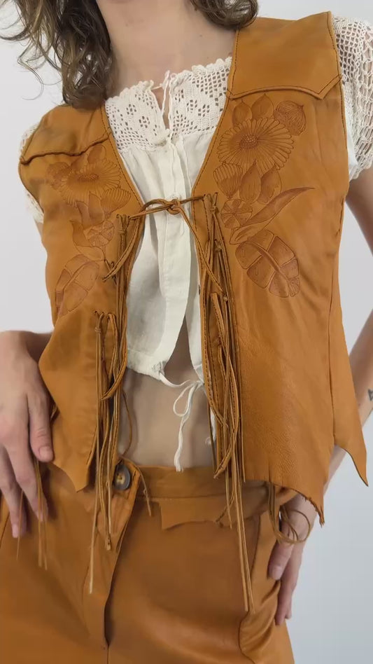 Santa Fe Western Sun Leather Set