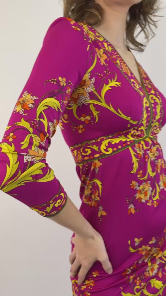 60s Pucci Raspberry Fields Fuchsia Dress