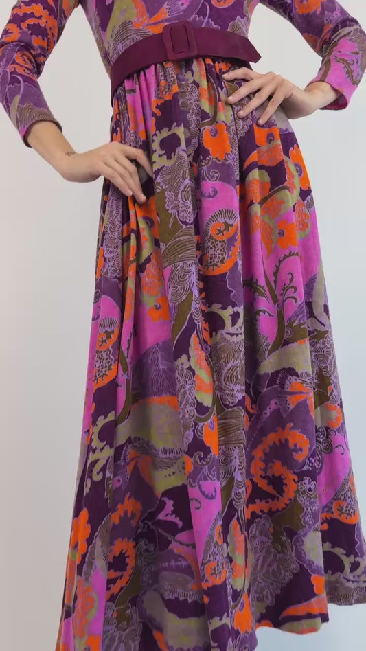 Geoffrey Beene Berry Sweet Floral Dress