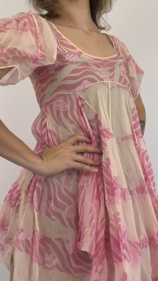 Zandra Rhodes Fairies Flit Mini Dress