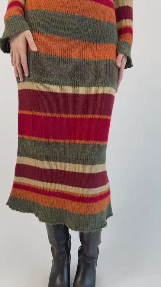 Timeless Lines Striped Sweater Dress
