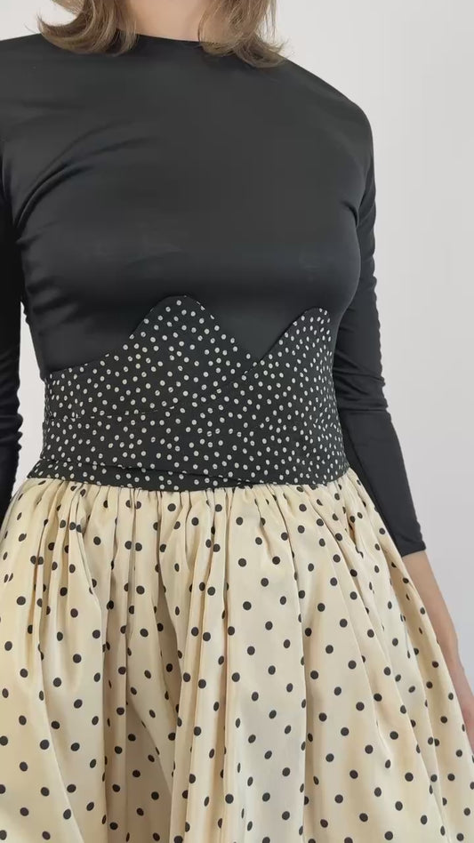 Geoffrey Beene Spotted Darling Swiss Dot Dress