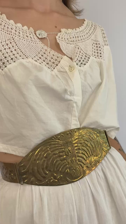 Gold Foil Statement Belt
