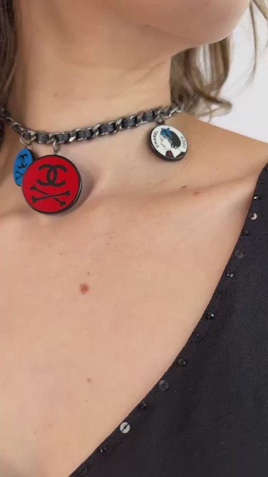 Chanel Skull and Crossbones Necklace