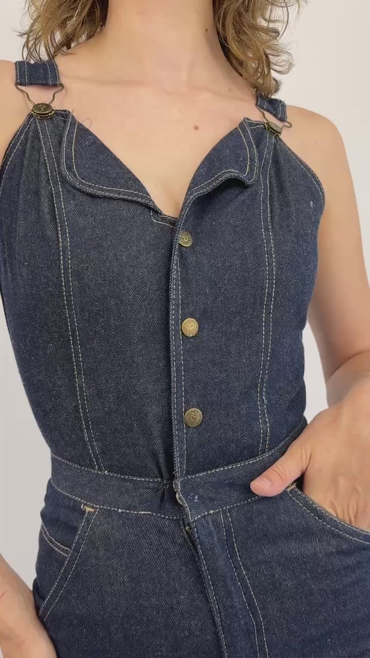 70s N'est Ce Pas Catsuit To Boot Overalls