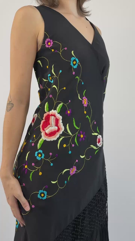 A Love Supreme Piano Shawl Silk Dress