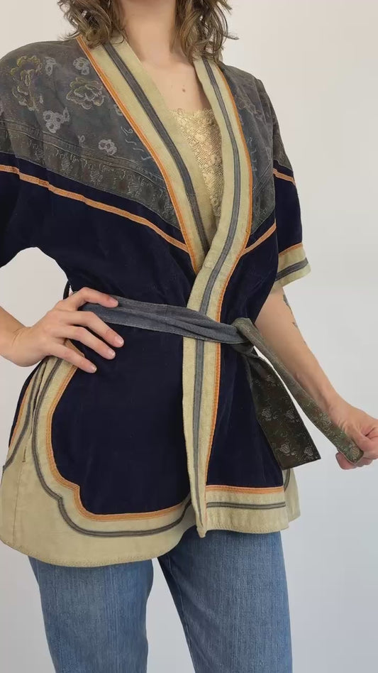 60s Nature By Hand Suede Painted Jacket