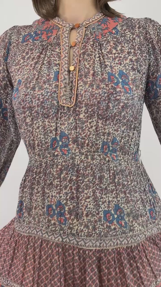 Fireside Floral Casa Blanca  Sundress