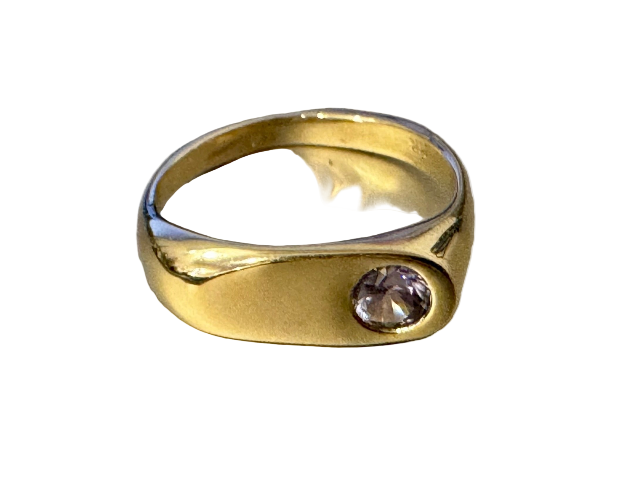 Seaworthy 14k Yellow Gold Lavender Montana Sapphire Laurel Ring