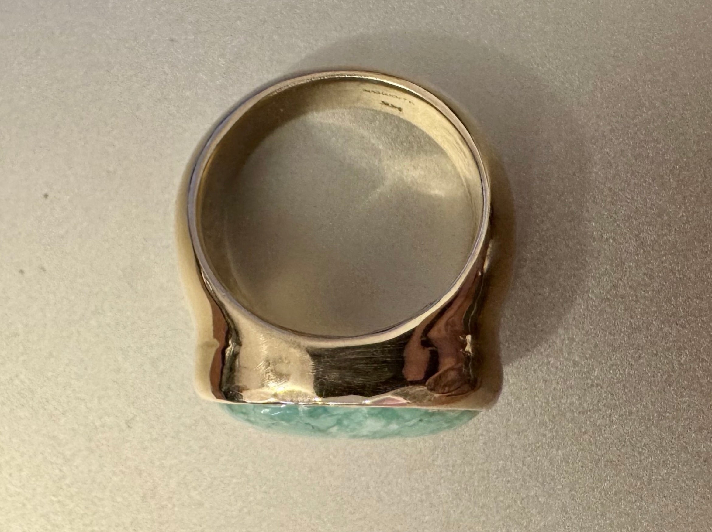 Seaworthy 14k Yellow Gold & Turquoise Ring